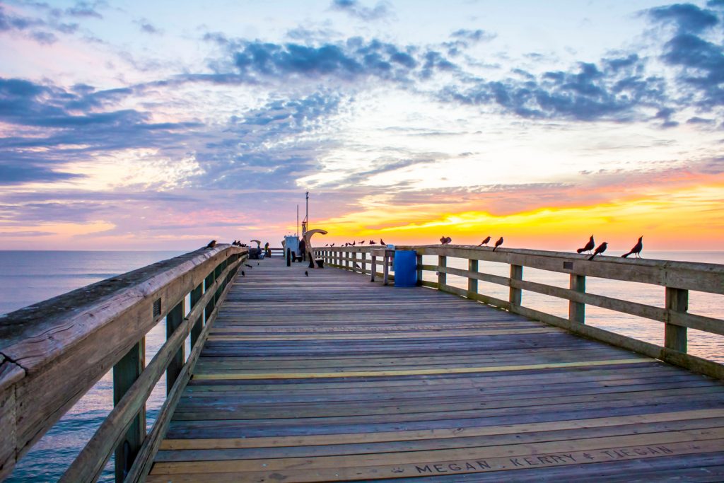 St. Johns County Ocean Pier & Courts Park Fishing Piers in St. Augustine