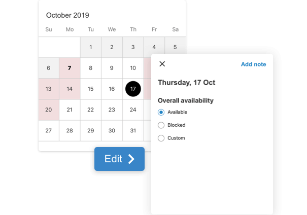 FishingBooker calendar