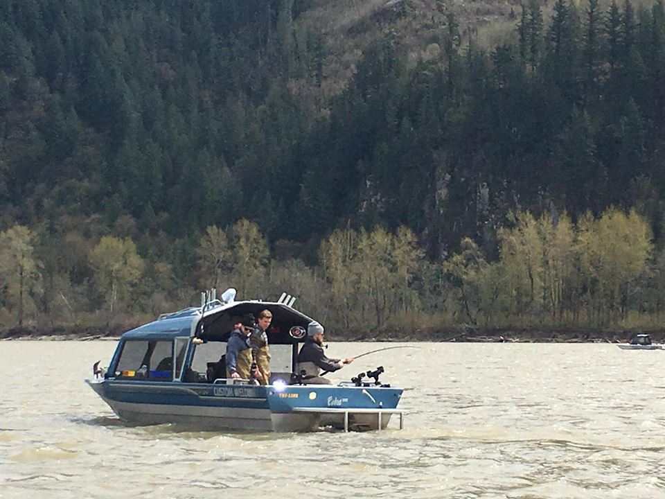 A charter boat on Fraser River