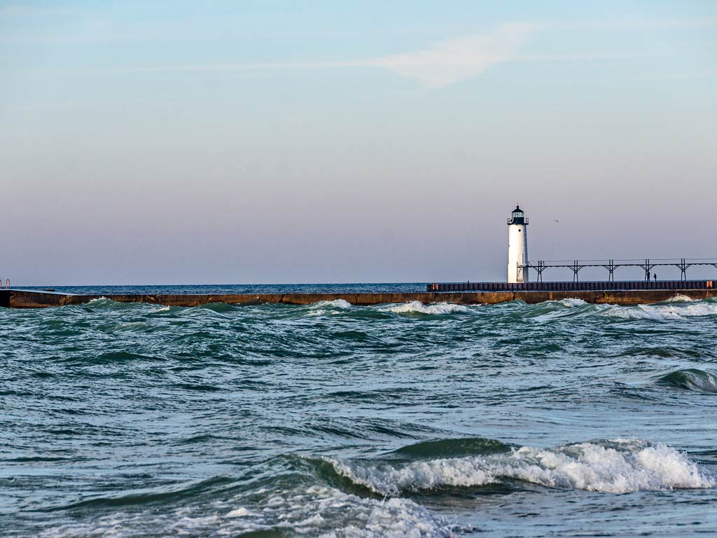 A photo of the lighthouse in Manistee