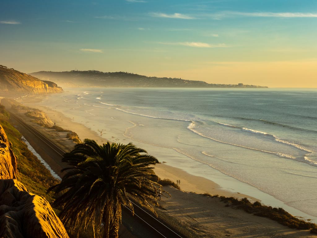 Torry Pine Beach near La Jolla in San Diego.