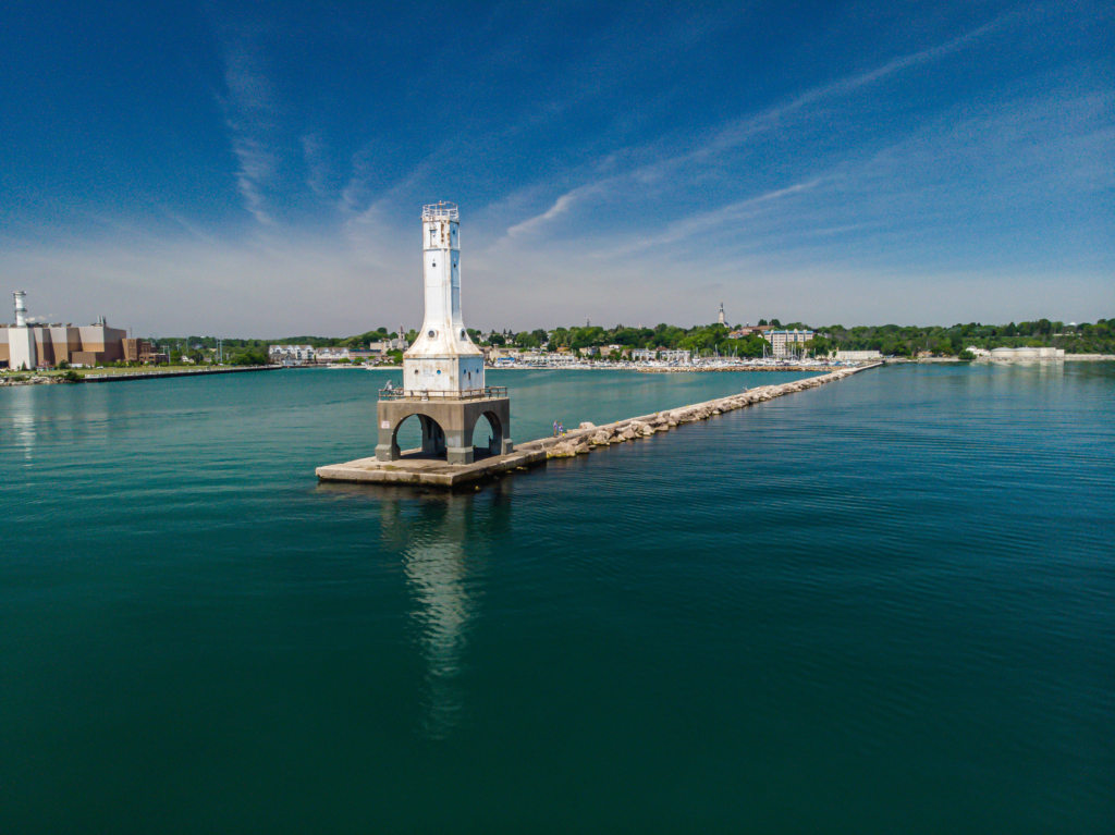 Port Washington Harbor in Port Washington, Wisconsin