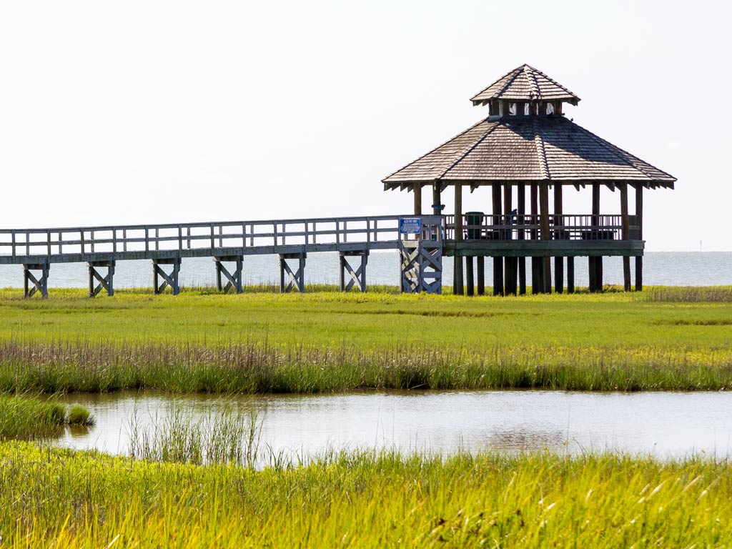 A view of Alcoa Bird Tower in Port Lavaca, Texas