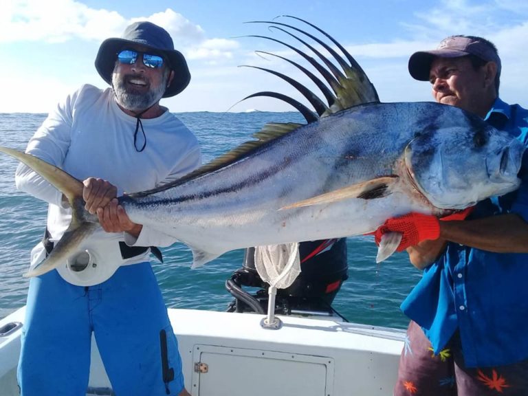 This photo was taken aboard Sport Fishing El Gato III