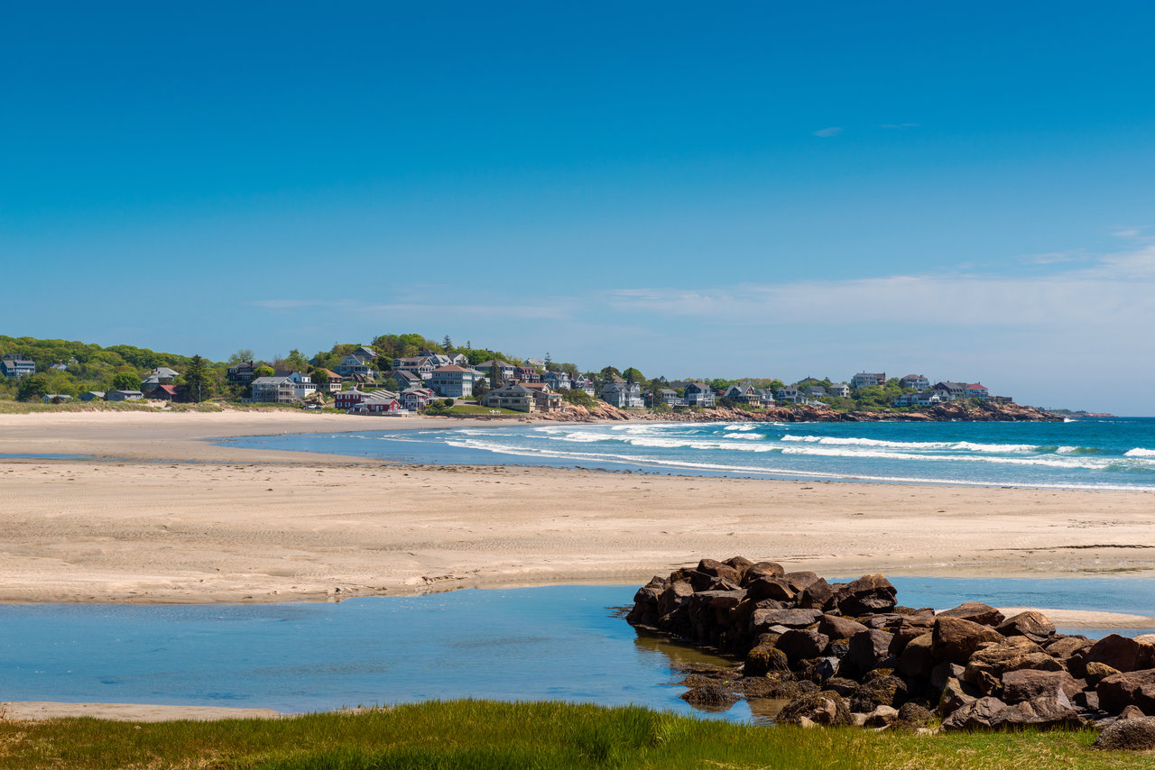 the beach in Gloucester, Massachusetts