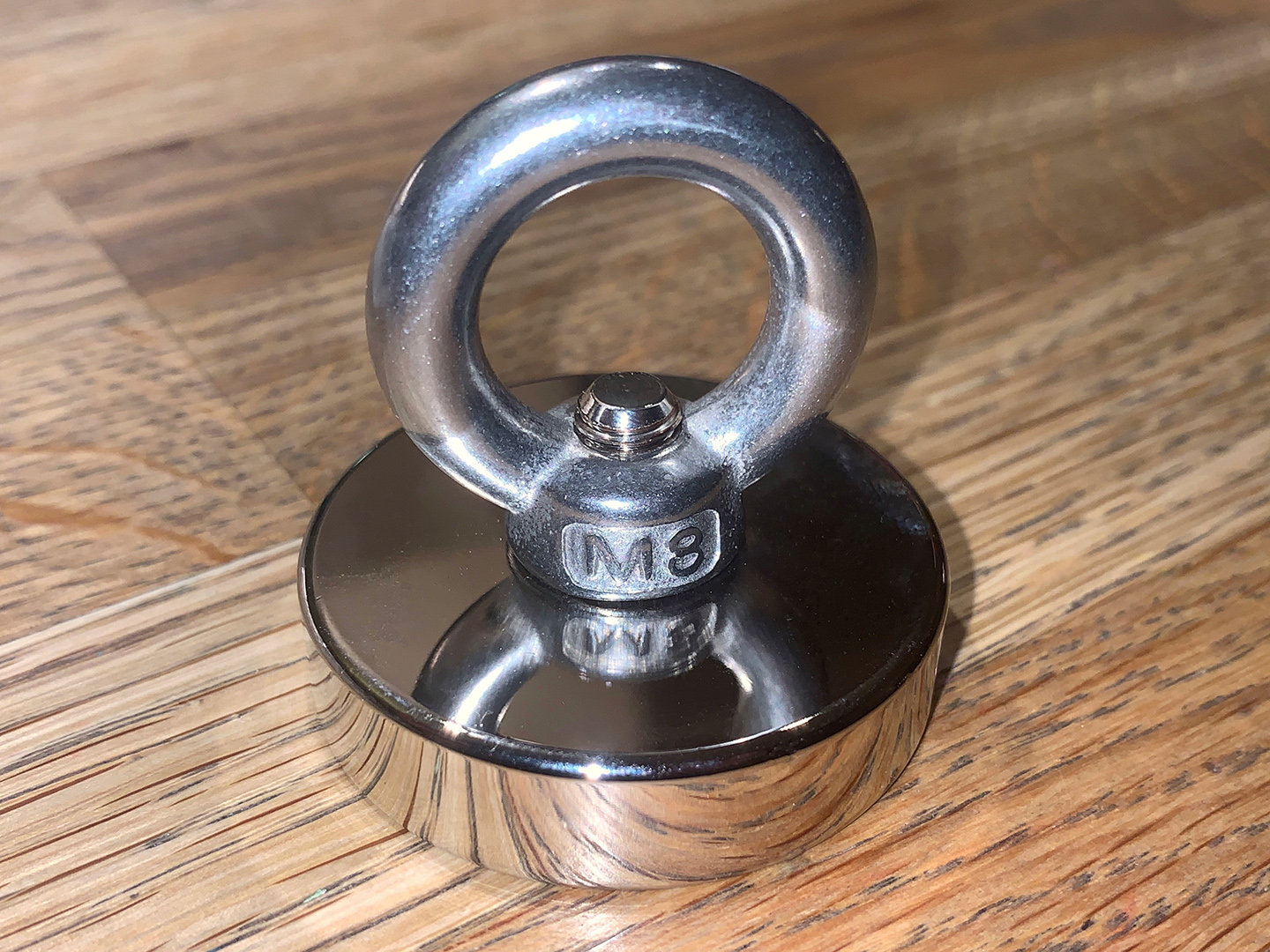 Ein Magnet zum Magnetangeln.